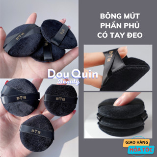 Mút Đánh Phấn Phủ Có Tay Đeo Bông Trang Điểm Da Mặt Thiết Kế Siêu Mềm DD04 - Dou Quin Beauty