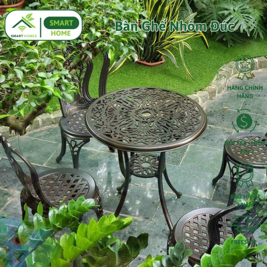 Bộ Bàn Ghế Sân Vườn D68-MĐ - SMARTHOMES