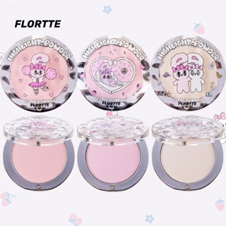 Phấn highlight Phấn Bắt Sáng FLORTTE Dạng Phấn Lì Thỏ Bunny Hũ tròn Xinh Xắn HL01 - Dou Beauty