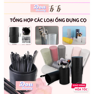 Ống Đựng Cọ Trang Điểm Hộp Cọ Bằng Da PU Đa Năng Tiện Dụng Du Lịch DD13 - Dou