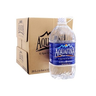 Nước Suối, Nước Khoáng Aquafina 5L Pepsico Chính Hãng, Thùng 4 Bình(chỉ nhận lẻ khách đặt 1 thùng)