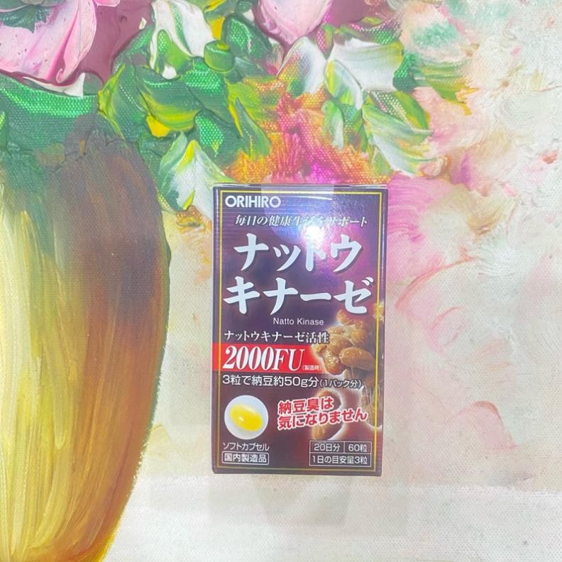 🍀Viên Uống Hỗ Trợ Ngăn Ngừa Tai Biến NattoKinase Orihiro 2000fu Nhật Bản (kiweshop)