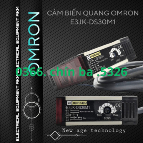 Cảm Biến Quang E3JK-R4M1, E3JK-DS30M1, E3JK-5DM1, công tắc hồng ngoại, cảm biến khoảng cách phản xạ