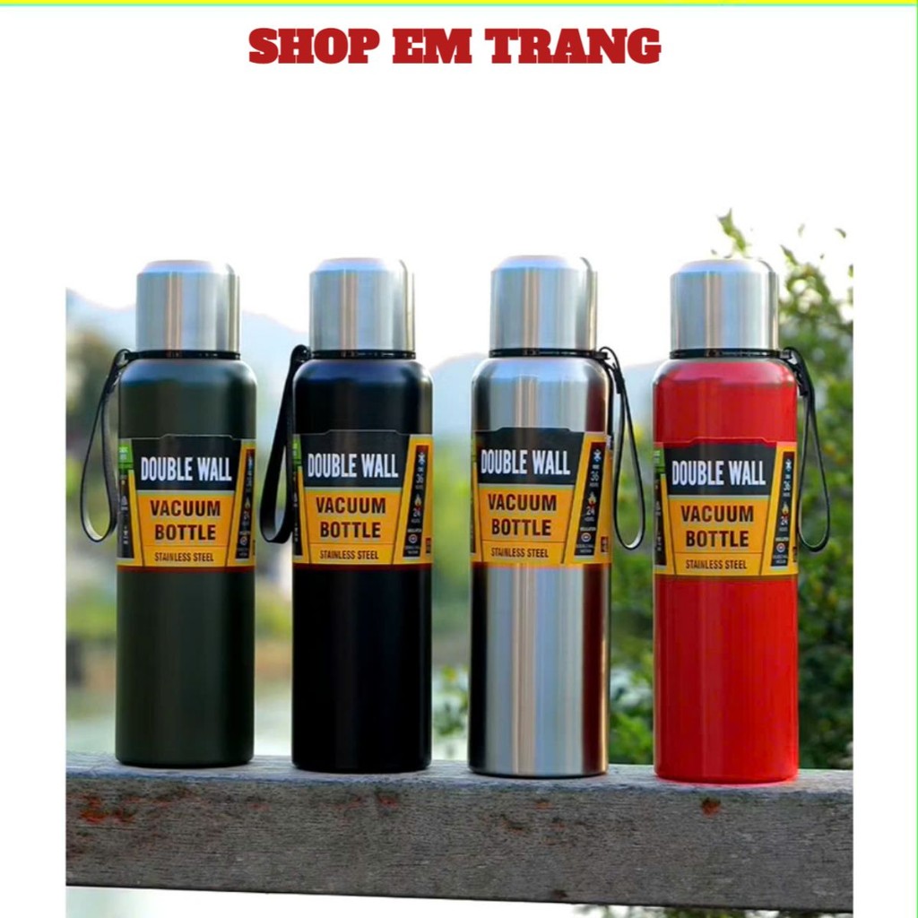 BÌNH GIỮ NHIỆT NẮP BẠC 1500ML , Bình giữ nhiệt Double Wall Travel Inox 304 1000 - 1500ml Nắp Bạc Cao