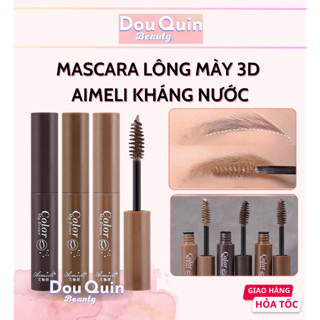 Mascara Lông Mày 3D Aimeli Kháng Nước Không Lem Lâu Trôi Màu Tự Nhiên KMYAM02 - Dou