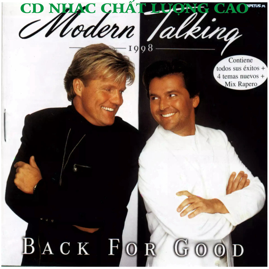 ĐĨA CD 124.MODERN TALKING 1998 ( BACK FOR GOOD) chất lượng cao cdnhacsaigon