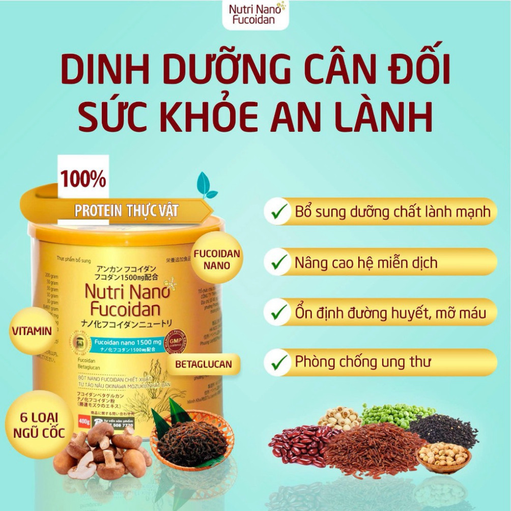 Nutri Nano Fucoidan - Cung cấp dinh dưỡng cho người bệnh