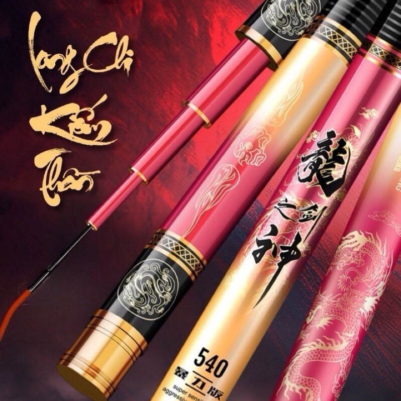 Cần Câu Tay Woding Long Chi Kiếm Thần 28-19i- Cần Câu Đơn, Cần Câu Đài Chuyên Săn Hàng Cao Cấp tuanf