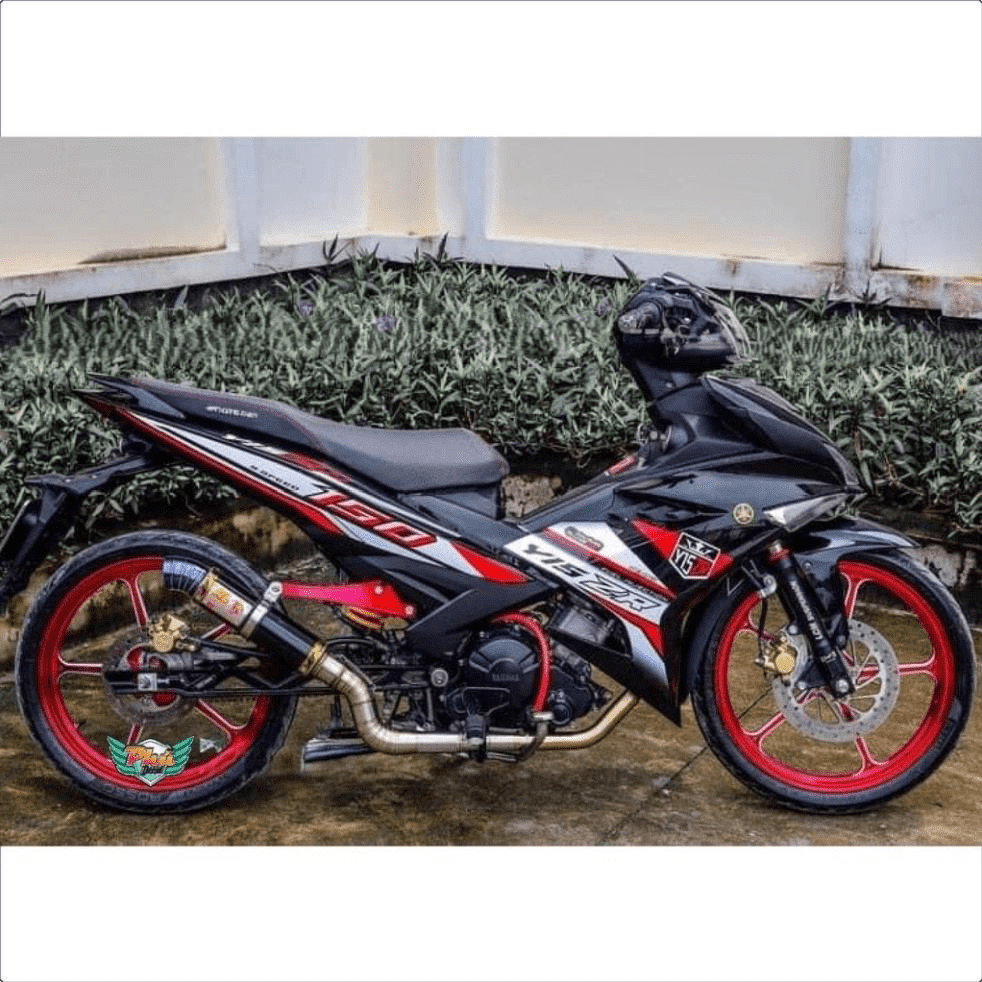 Tem rời Exciter 150 Y15zr đỏ đen trắng