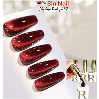  Sơn mắt mèo Đỏ kim cương CR 9D Cao cấp siêu xinh làm tết chai 15ml 