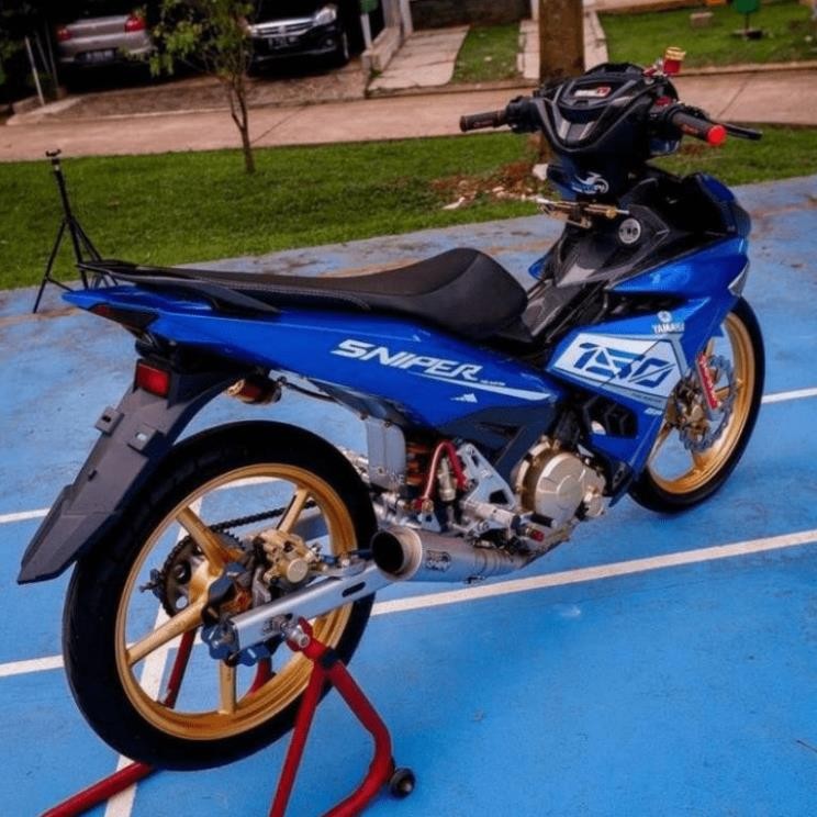 Tem rời Exciter Ex 150 tem Sniper Malaysia mới 2021 trắng xanh Gp