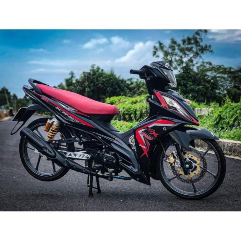 Tem rời xe Galaxy Sym 50cc mẫu Mx đỏ đen cực đẹp, tem cao cấp không bay màu, chống nước.(không bao g