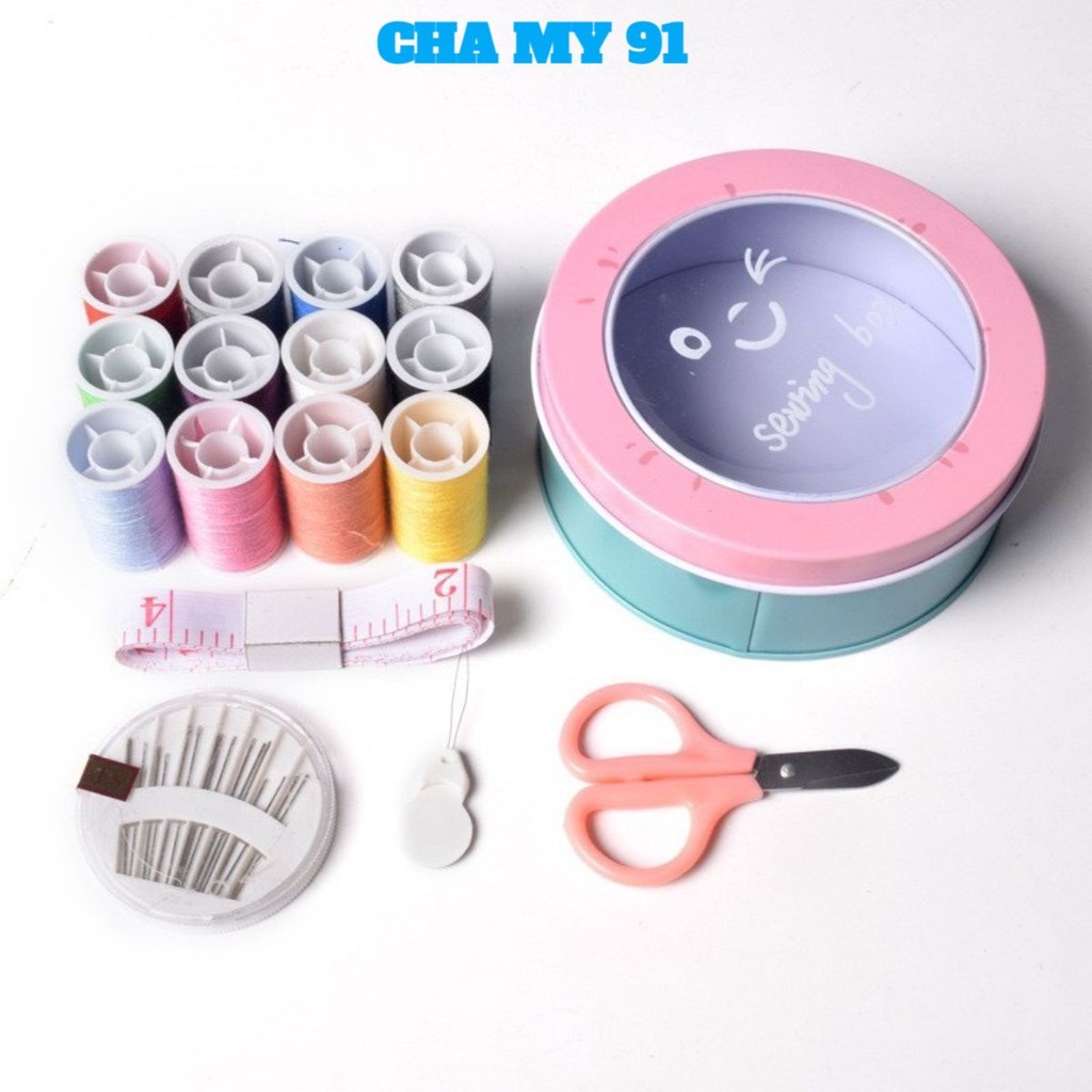 Hộp Kim Chỉ Đa Năng, Hộp Kim Chỉ May Vá, Hộp Kim Chỉ 3 Tầng Tiện Dụng, Nhỏ Gọn, Bộ Kim Chỉ May Vá