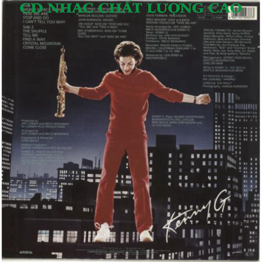 ĐĨA CD 2375. Kenny G - Kenny G chất lượng cao cdnhacsaigon