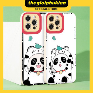 Ốp iphone - Ốp lưng iphone cạnh vuông viền camera Baby Panda dành cho ip 6 đến 16promax - g74