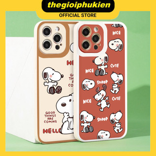 Ốp iphone - Ốp lưng iphone cạnh vuông viền camera snoop hello dành cho ip 6 đến 16promax - g68