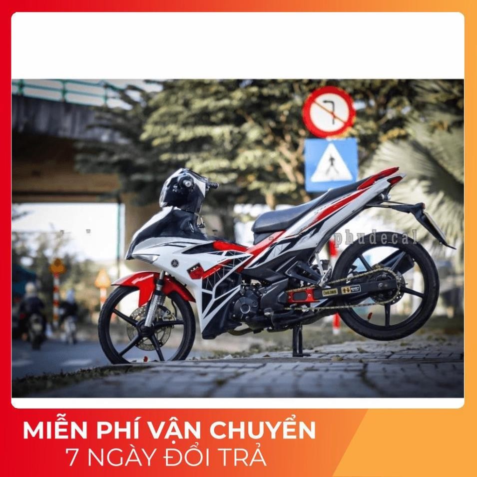 Tem rời Ex 150 trắng đỏ chỉ