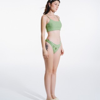  DOTTIE - Set Bikini 2 mảnh vải hiệu ứng - Xanh lá - SW003 