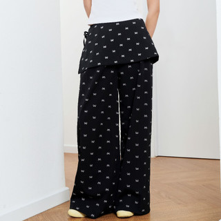  DOTTIE - Quần ống suông túi đắp - Đen - Q0361 