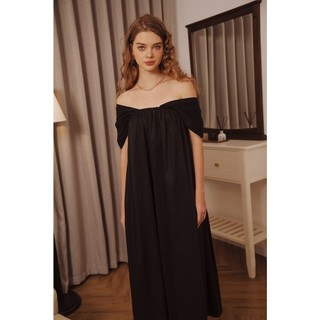 DOTTIE - Đầm midi kiểu hở vai D0447