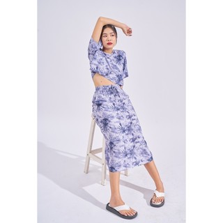 DOTTIE - Chân váy midi lưng thun S0083