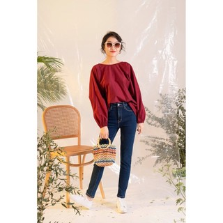 DOTTIE - Áo Hở Lưng Đỏ Nữ T2504