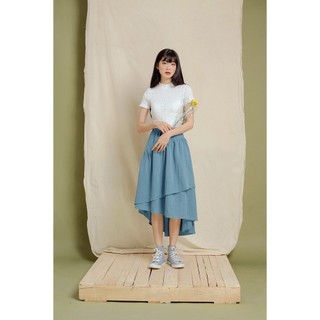 DOTTIE - Chân váy dài bất đối xứng nữ S0049