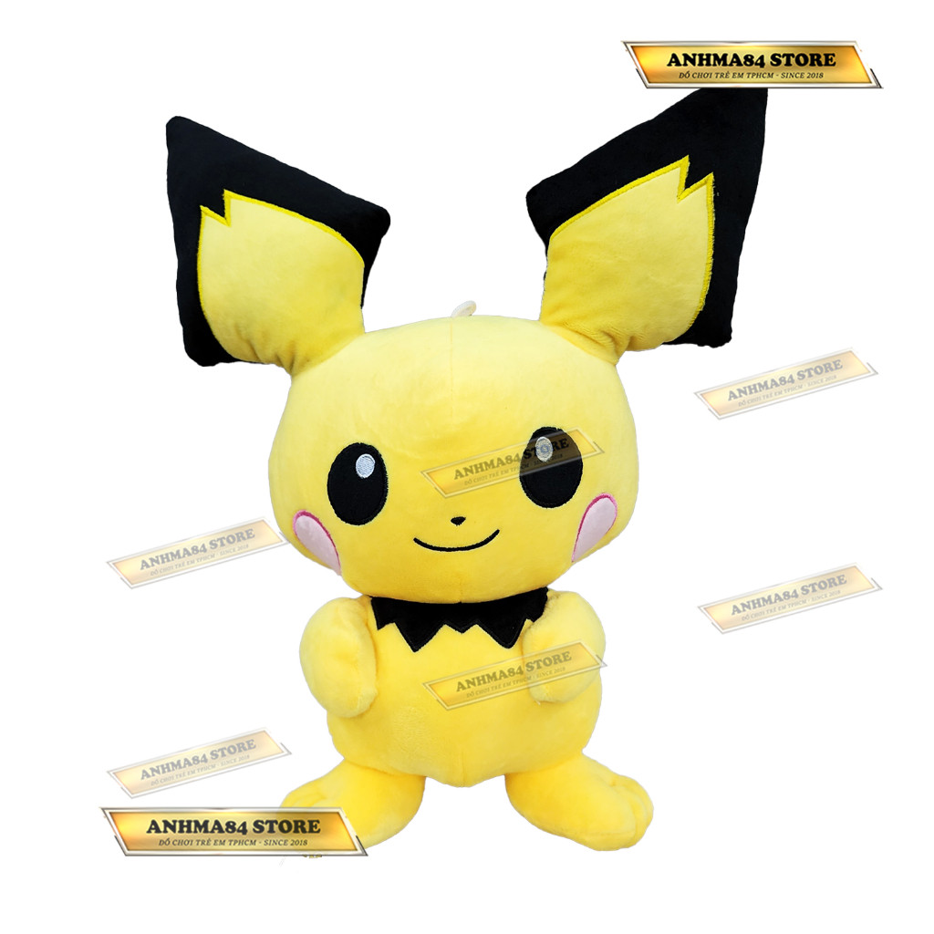 Gấu Nhồi Bông - Chuột Điện Pikachu dáng đứng nhồi bông - size 38 cm