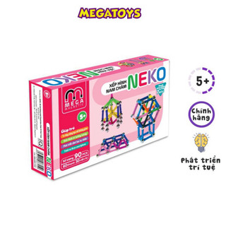 Đồ chơi giáo dục - Bộ xếp hình nam châm thông minh 7 màu chính hãng Neko - Thanh ngắn - TMG