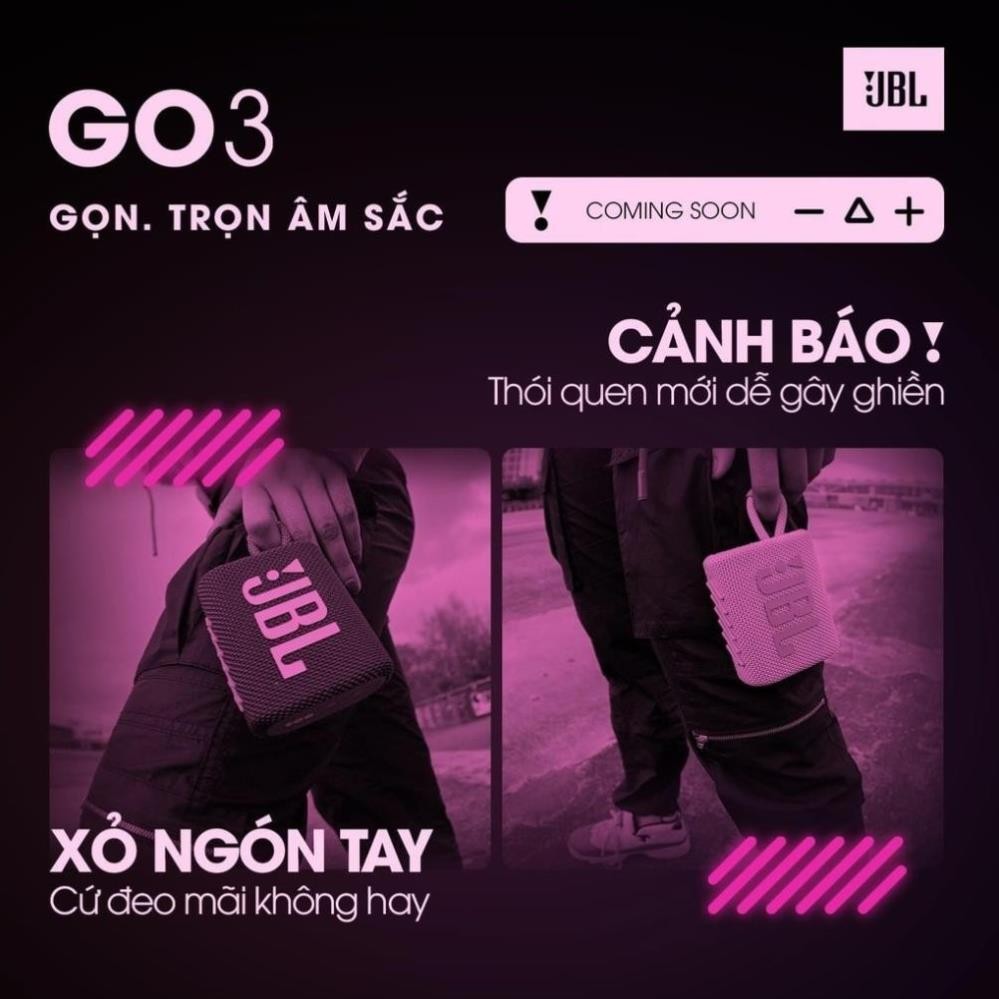 Loa Bluetooth JBL GO 3 - Hàng Chính Hãng Bluetooth 5.1 Thời gian chơi nhạc lên tới 5 giờ BIG SMART HOME | BigBuy360 - bigbuy360.vn