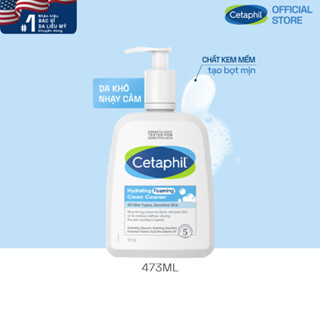 [LIVE] Sữa Rửa Mặt Tạo Bọt Dịu Lành Cho Da Nhạy Cảm Cetaphil Hydrating Foaming Cream Cleanser 473ml