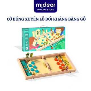 Cờ búng xuyên lỗ đối kháng bằng gỗ cao cấp Mideer 10 in 1 Carrom Board Game , đồ chơi trí tuệ cho bé