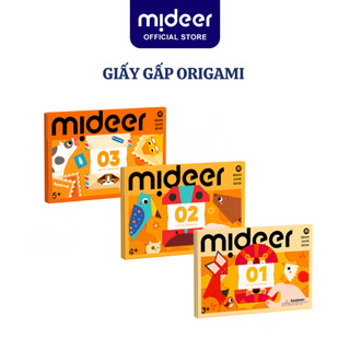  Giấy Gấp Origami Mideer Origami 3 cấp độ Đồ Chơi Thủ Công giáo dục sáng tạo Cho Bé 2 3 4 5 Tuổi 
