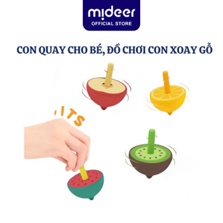  Con quay cho bé đồ chơi con xoay gỗ spinner Mideer Mini Spinning Tops 