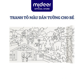 Tranh tô màu dán tường cho bé khổng lồ 4m*40cm Mideer Adhesive Colouring Scroll