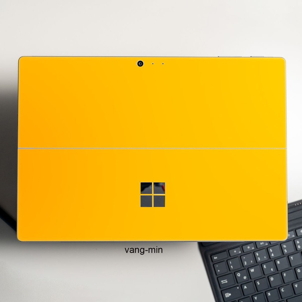 Skin dán Aluminum Chrome vàng mịn cho Surface 3 2015; Go, Go 2, Go 3; Pro 2 3 4 5 6 7 8 9 X, Book1, 