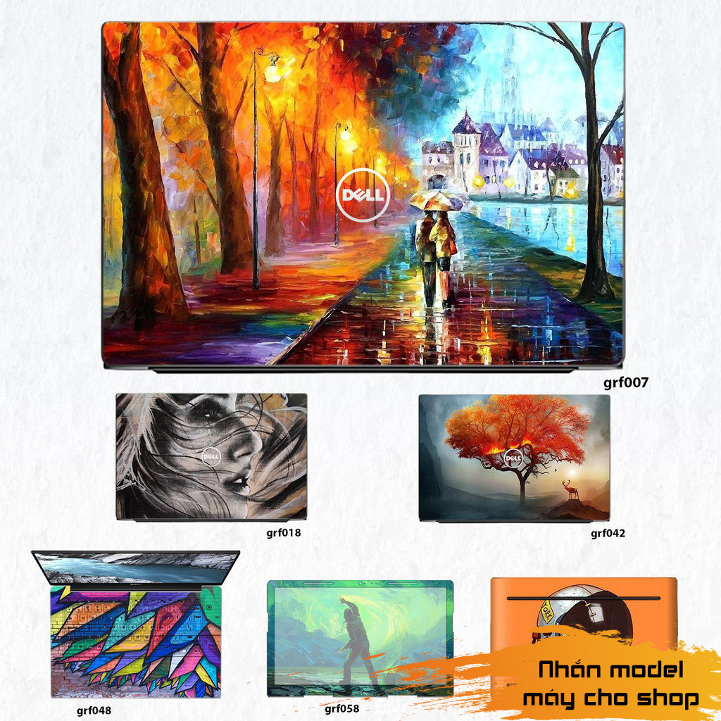 Skin dán Laptop Dell in hình nghệ thuật graffiti