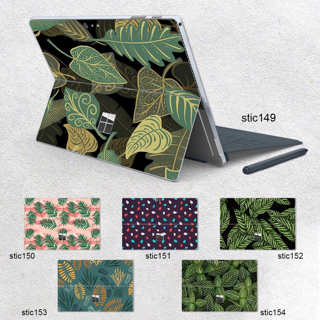 Skin dán hình Hoa văn sticker x25 cho Surface 3 10.8; Go, Go 2, Go 3; Pro 2 3 4 5 6 7 8 9 X