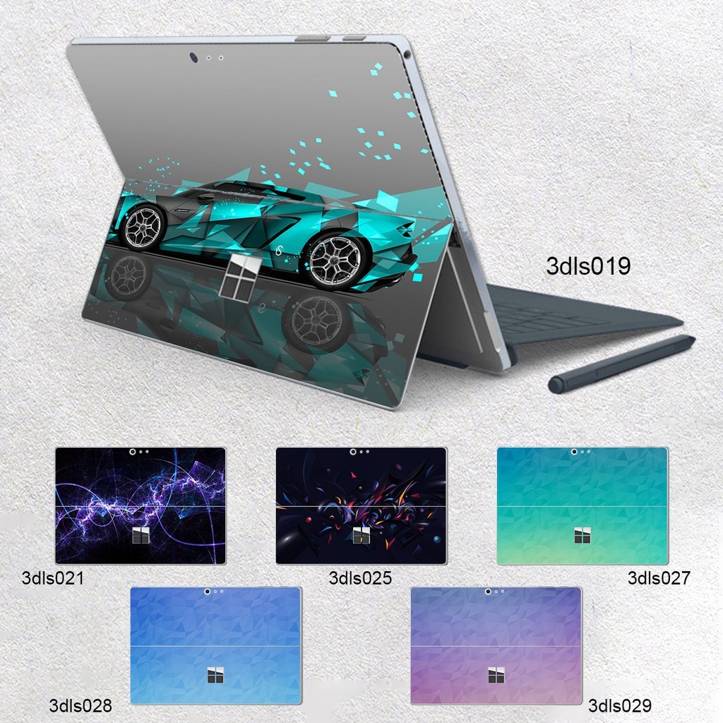 Skin dán hình 3D Image cho Surface 3 10.8; Go, Go 2, Go 3; Pro 2 3 4 5 6 7 8 9 X