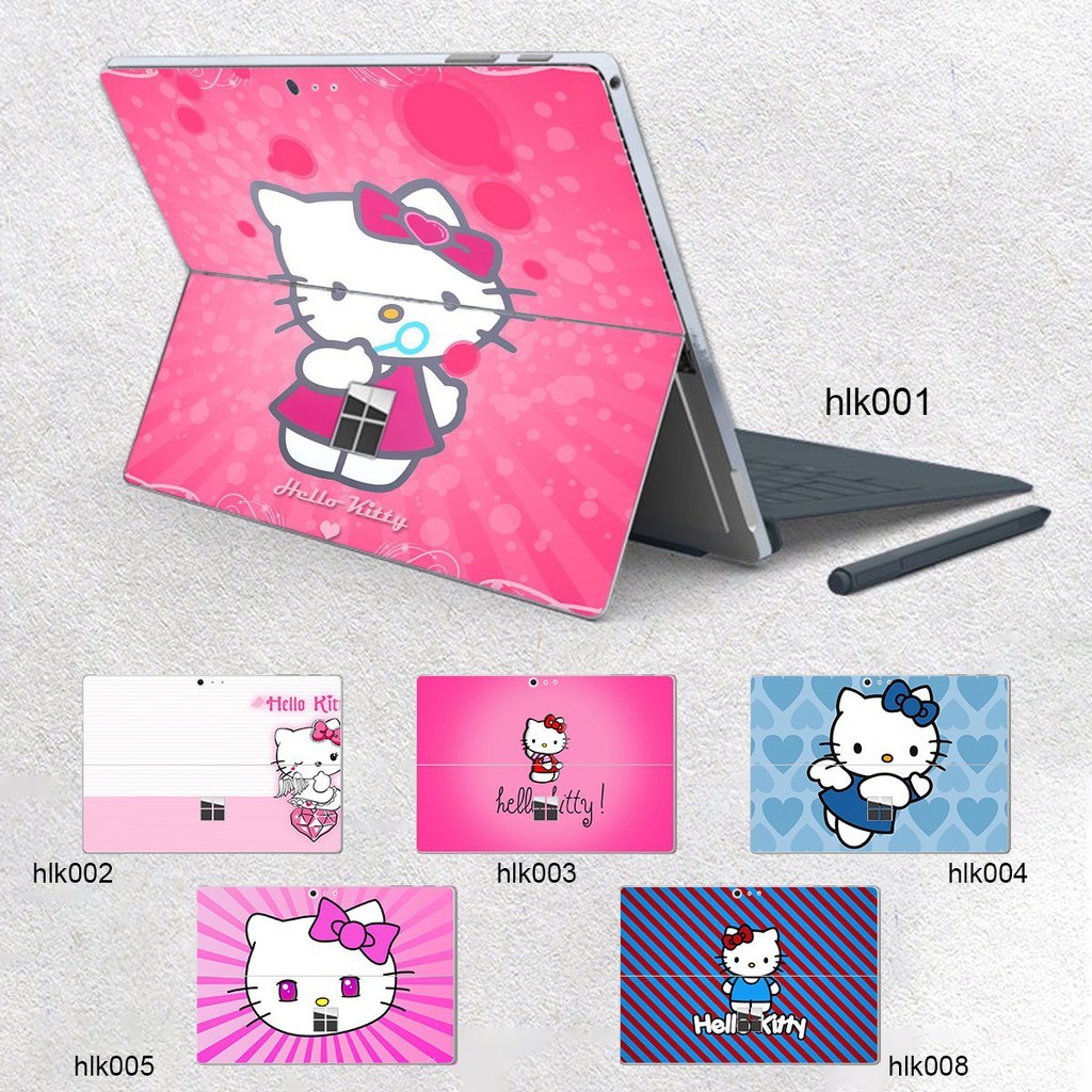 Skin dán hình Hello Kitty cho Surface 3 10.8; Go, Go 2, Go 3; Pro 2 3 4 5 6 7 8 9 X
