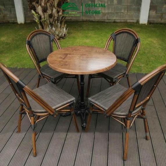 Bộ Bàn Ghế Cafe Ngoài Trời BCP-T04 HEALHOMES
