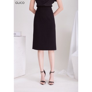 [GUCO HOT] Chân váy bút chì công sở lưng cao tôn dáng dễ phối áo - CV149 Đen