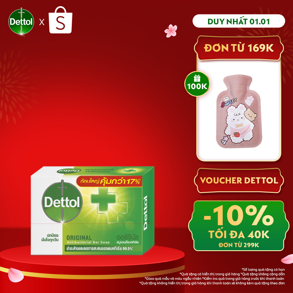 Xà phòng Dettol diệt khuẩn 100g