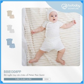   0-9M  Bộ ngắn tay cài chéo cổ Peter Pan Gami BBB1308PP - Bu baby sơ sinh - Quần áo Bu baby 