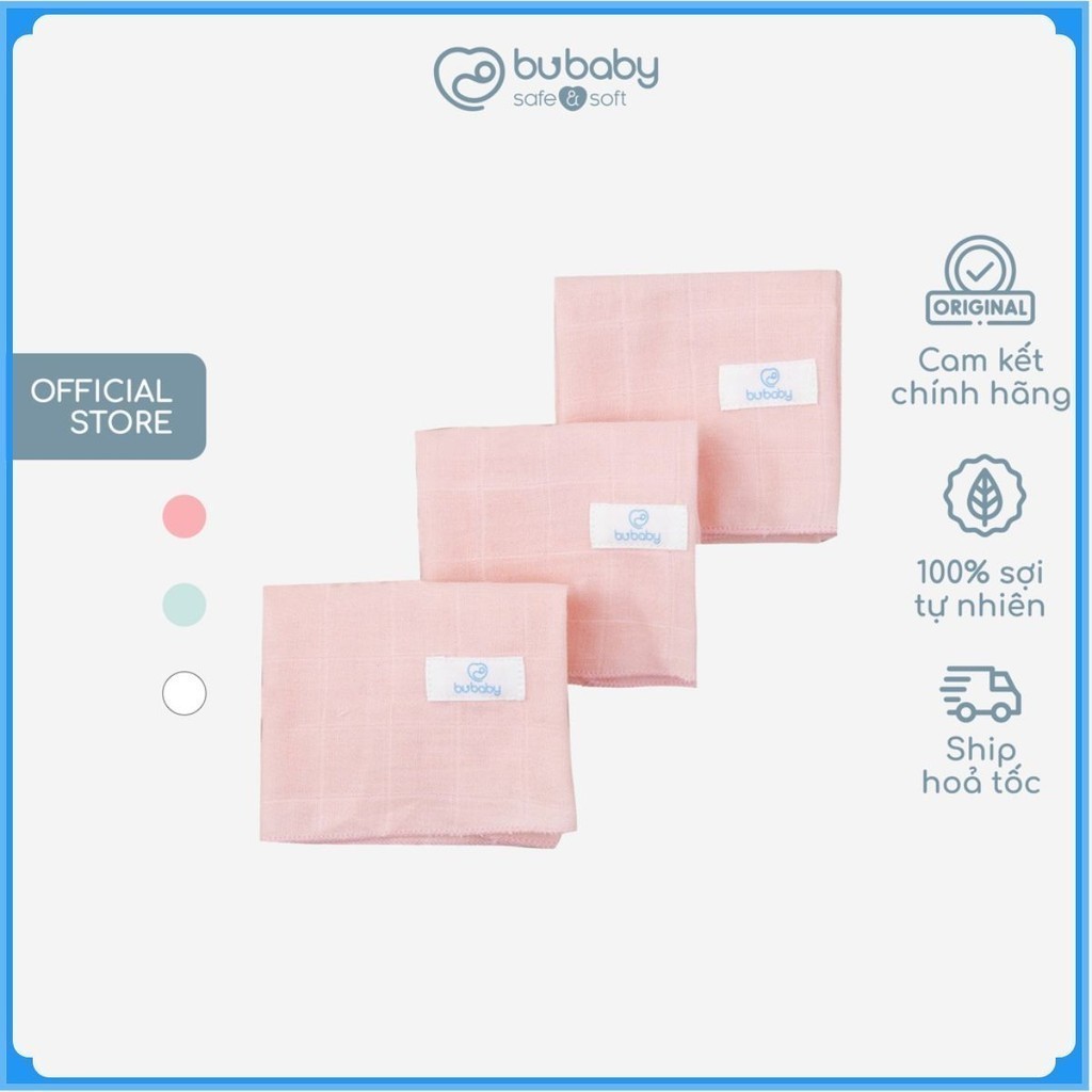 Khăn xô cho bé sợi muslin 4 lớp BUbaby chính hãng