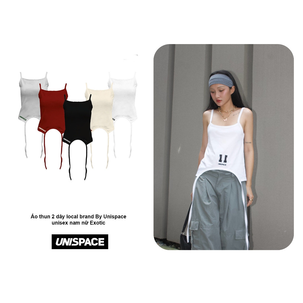 Áo thun 2 dây local brand By.Unispace unisex nam nữ Exotic