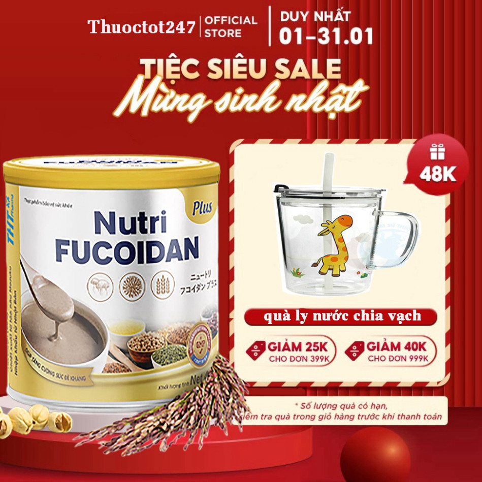 Sữa Nutri Fucoidan Plus - thực dưỡng miễn dịch fucoidan. Hộp 500g