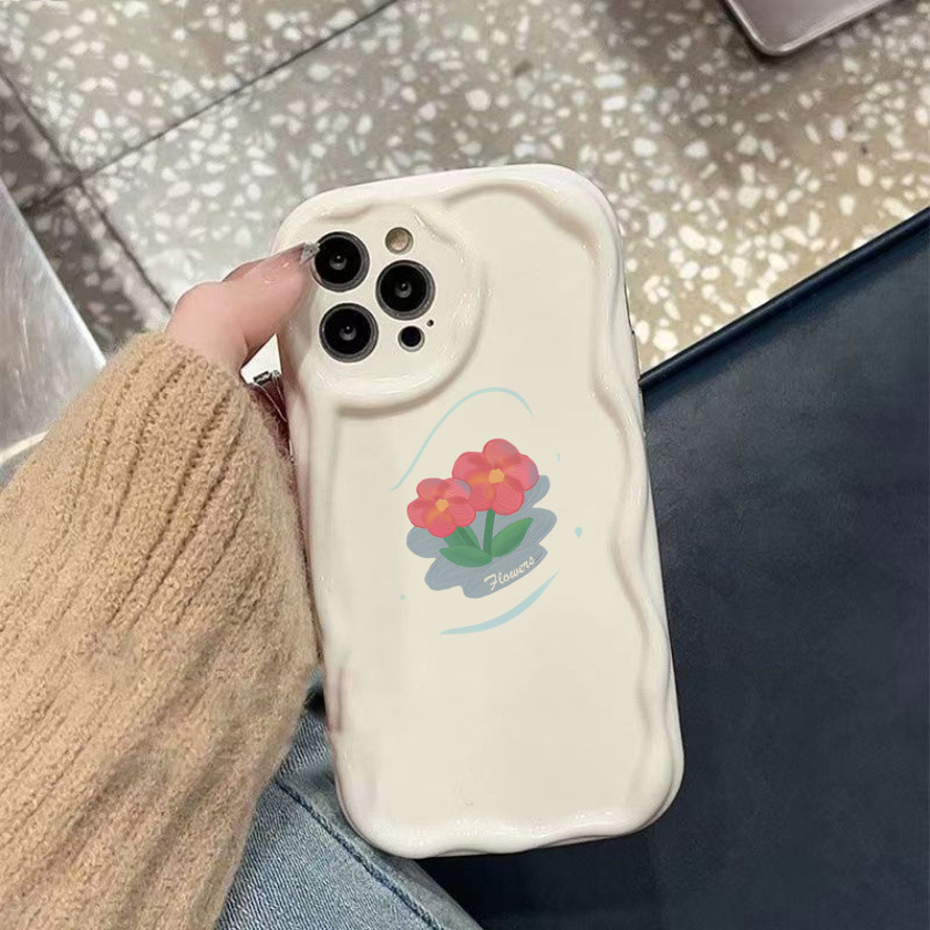 ốp điện thoại hoa  xinh xỉu 16promax cho iphone 7 plus 13promax 11promax 15promax 14promax 16promax 