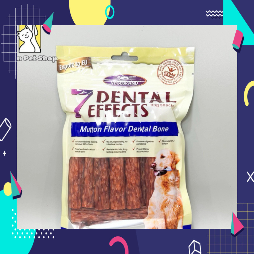 Thanh que thưởng vị cừu (100gr)-  Vegebrand 7 Dental Effects Mutton Flavor Dental Bone