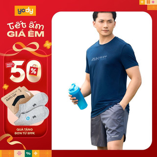 Áo thun thể thao nam YODY áo phông sport co dãn siêu mát thấm hút mồ hôi thoát mùi STM7061